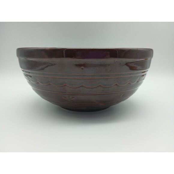 Vintage Marcrest Daisy Dot Oven Proof Stoneware Mixing Serving Bowl 9.5 inch - Picture 1 of 6